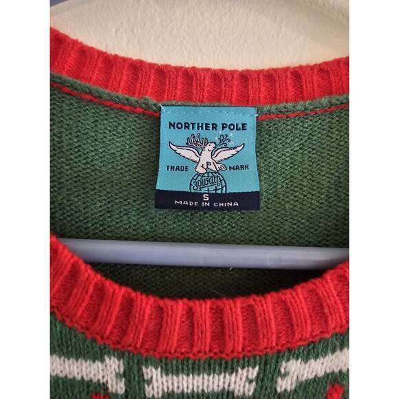 Norther Pole Dachshund Christmas Sweater Wiener Dogs Pullover Women's Size Small - Picture 2 of 6